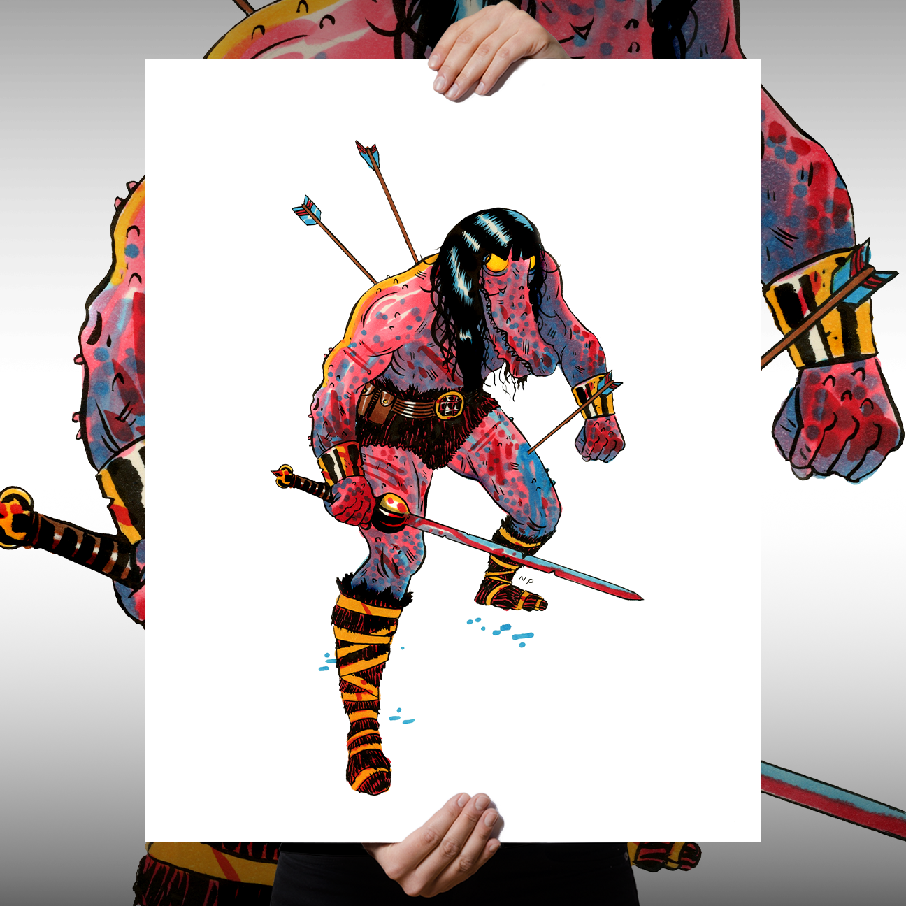 Nick Pyle "King Kayman" Giclee Print