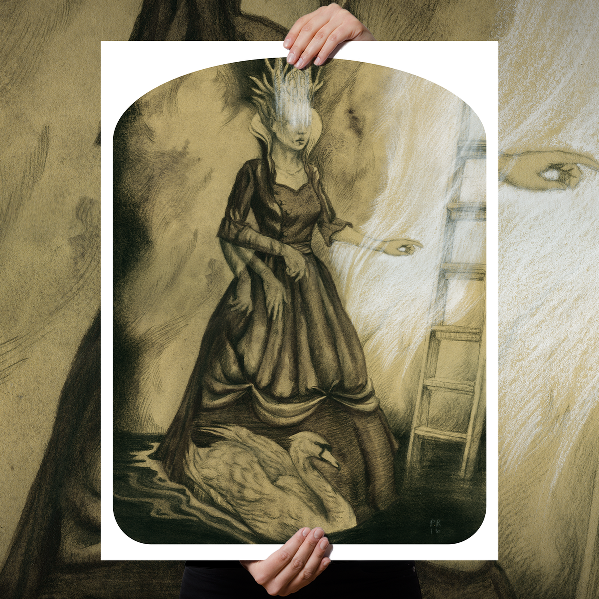 Paul Romano "Foreseer (ascending staircase)" Giclee Print