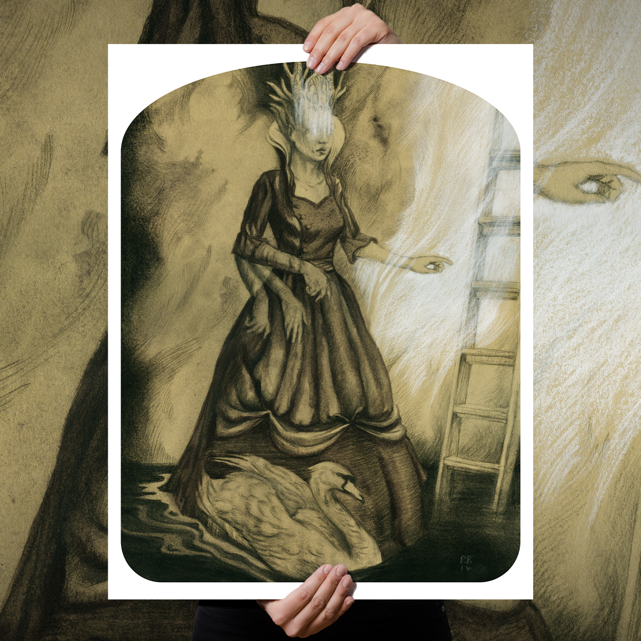 Paul Romano "Foreseer (ascending staircase)" Giclee Print