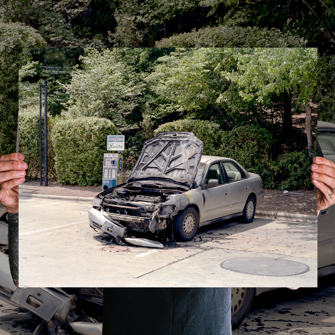 Reid Haithcock "Continual Disaster: Car Fire" Giclee Print