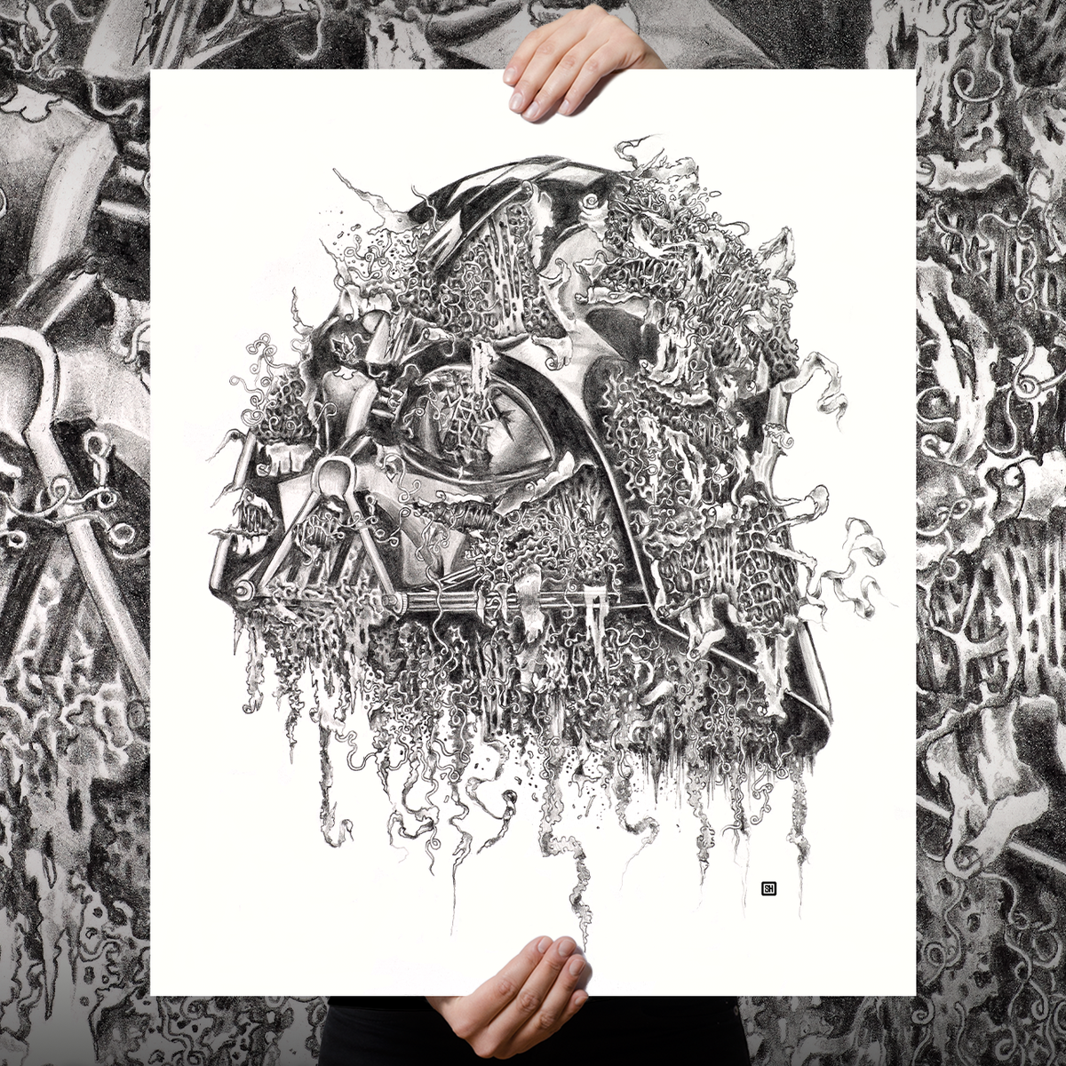 Seldon Hunt "Decayed Toons: Darth" Giclee Print