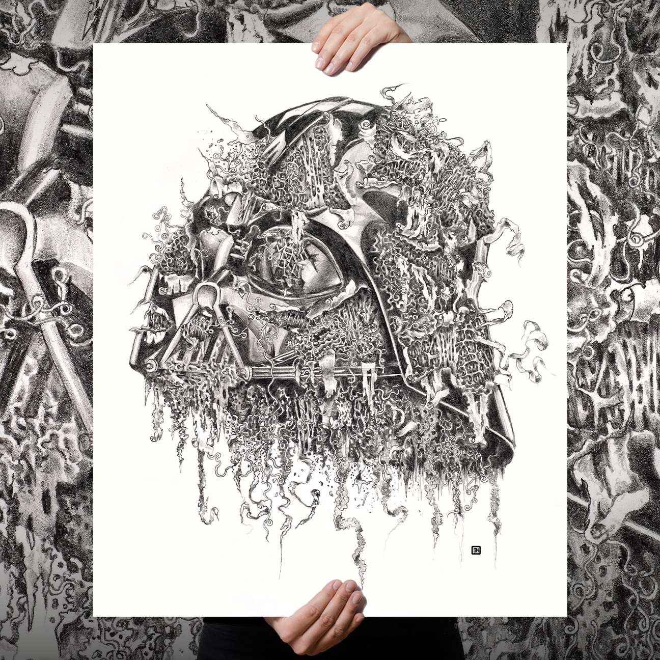 Seldon Hunt "Decayed Toons: Darth" Giclee Print