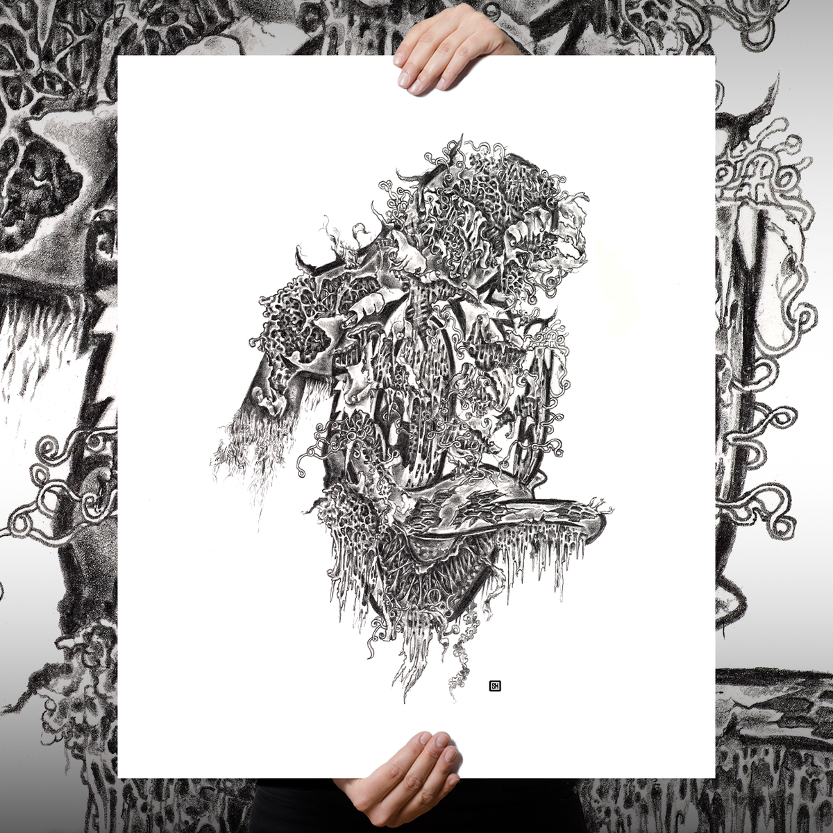 Seldon Hunt "Decayed Toons: Donald" Giclee Print