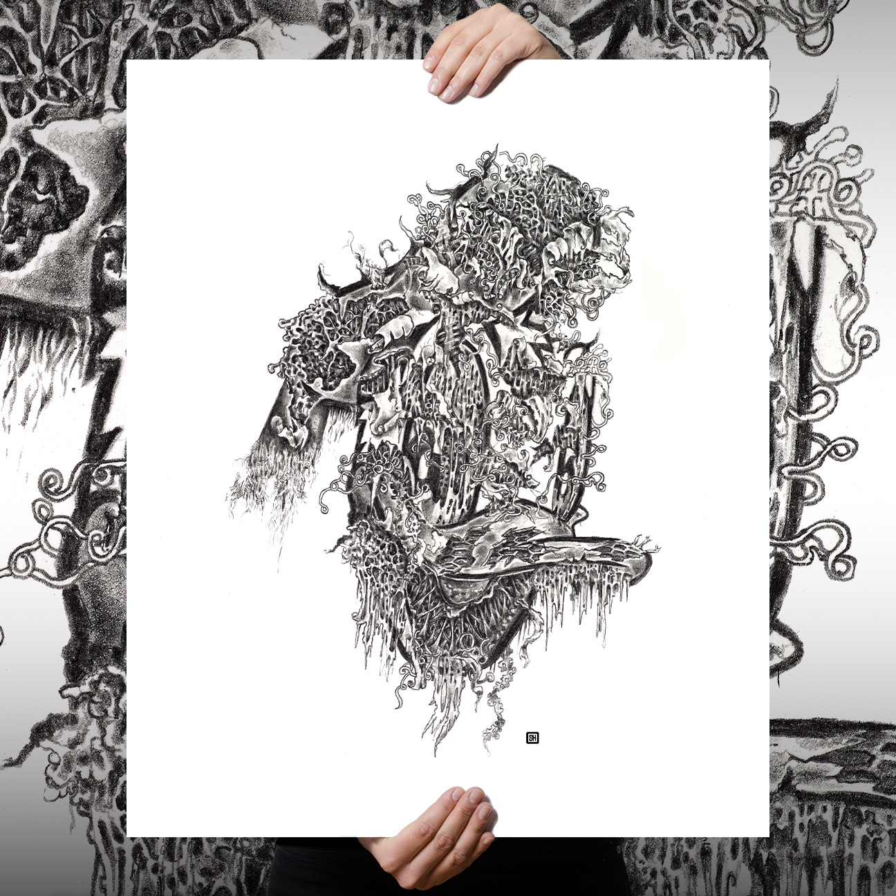 Seldon Hunt "Decayed Toons: Donald" Giclee Print