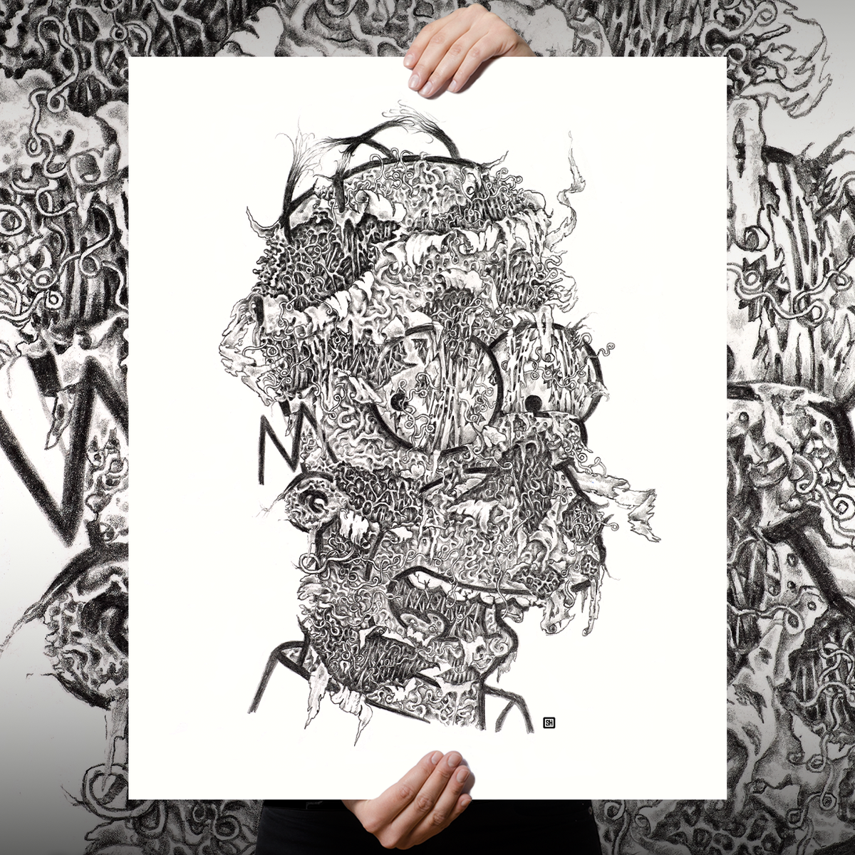 Seldon Hunt "Decayed Toons: Homer" Giclee Print