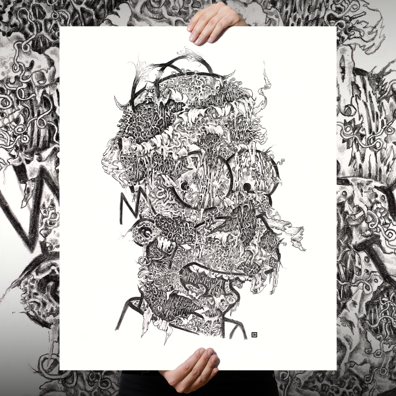 Seldon Hunt "Decayed Toons: Homer" Giclee Print