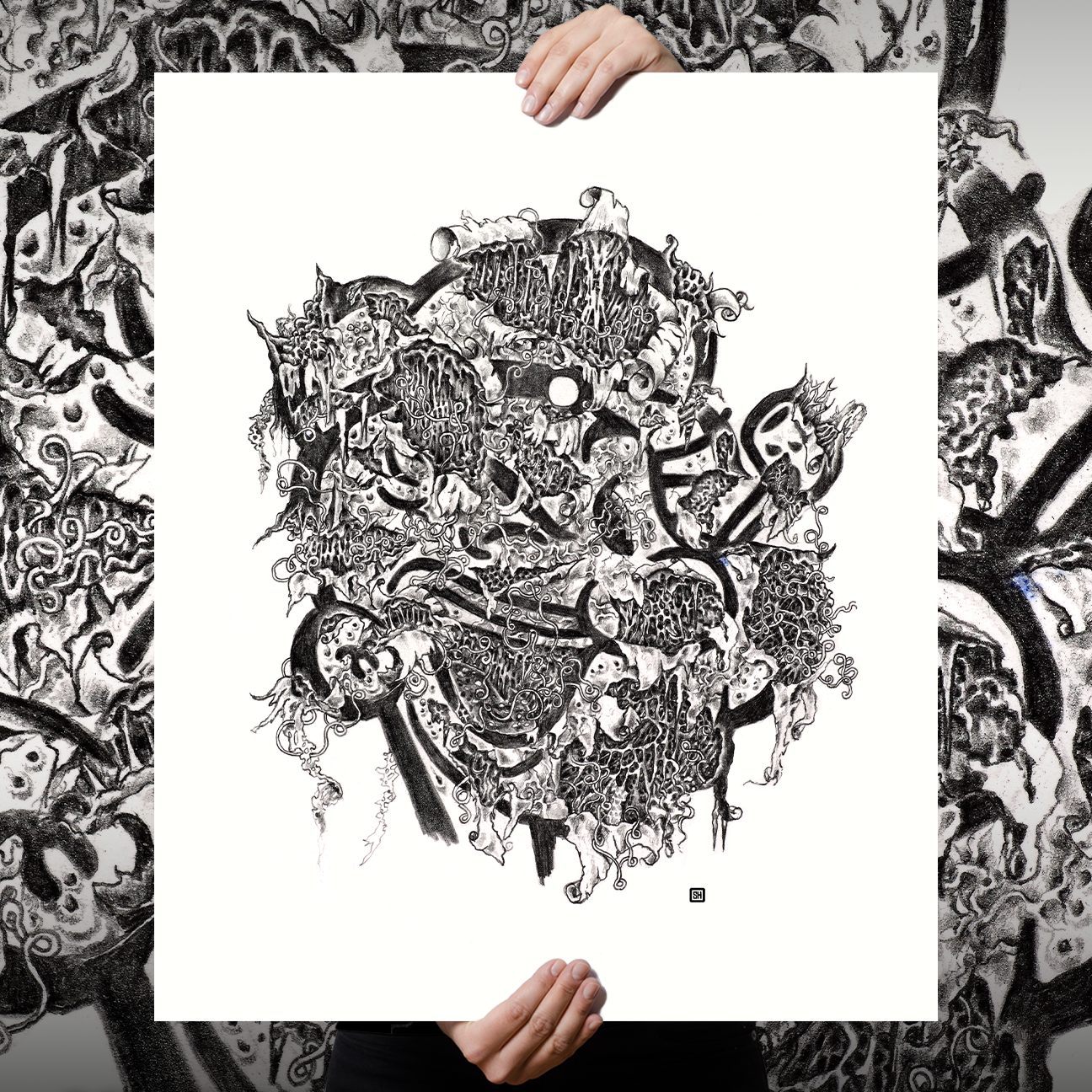Seldon Hunt "Decayed Toons: Popeye" Giclee Print