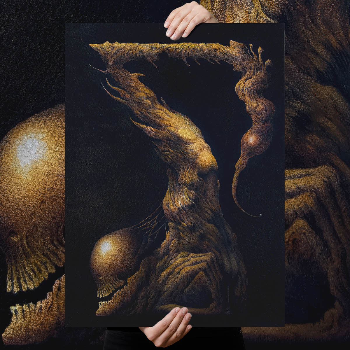 Saprophial "Crypt Runnels" Giclee Print