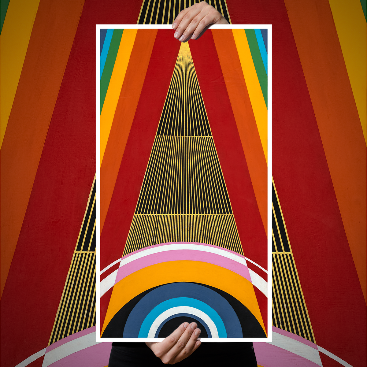 Thomas Hooper "Rainbow Molecule" Giclee Print