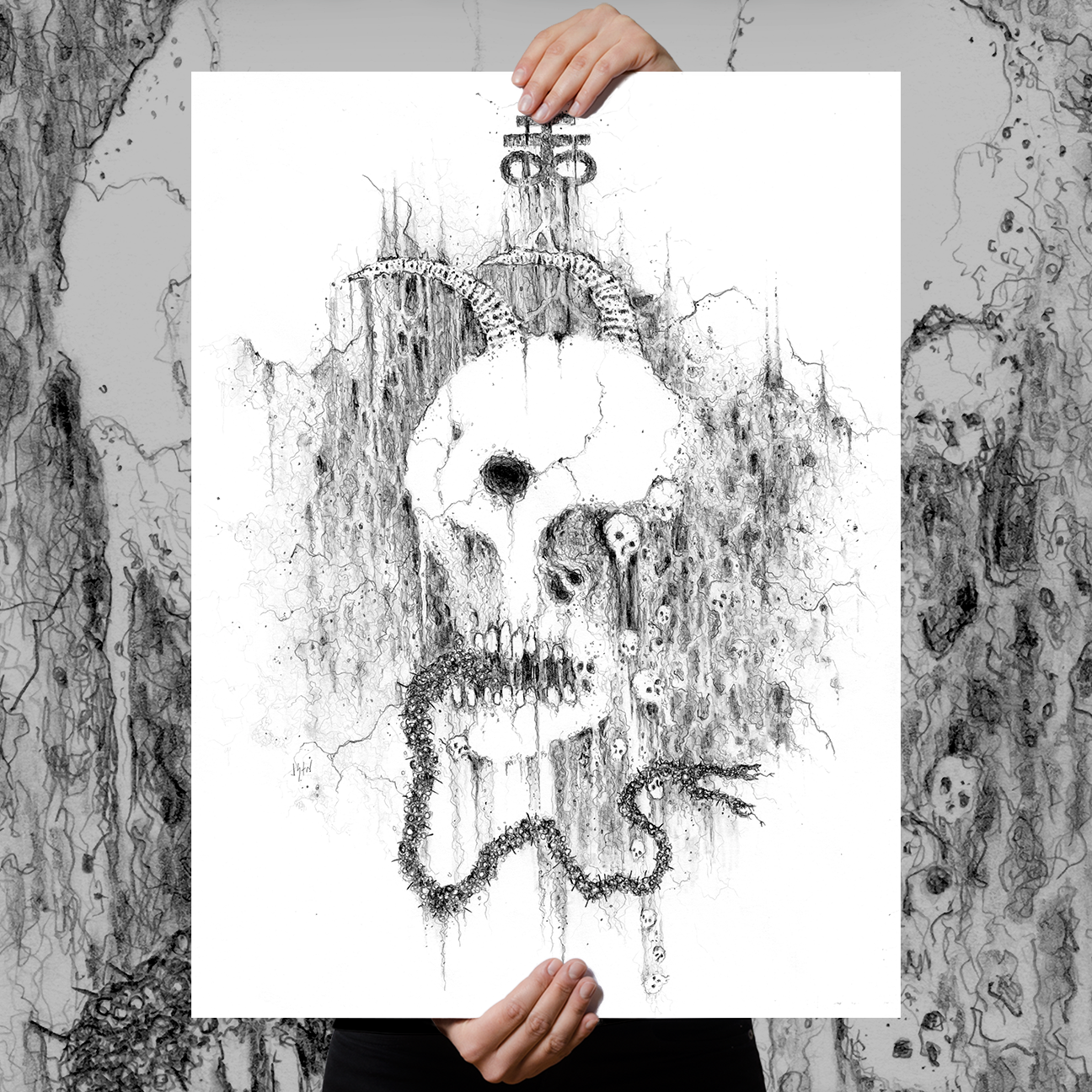 VBERKVLT "Skull Tongue" Giclee Print