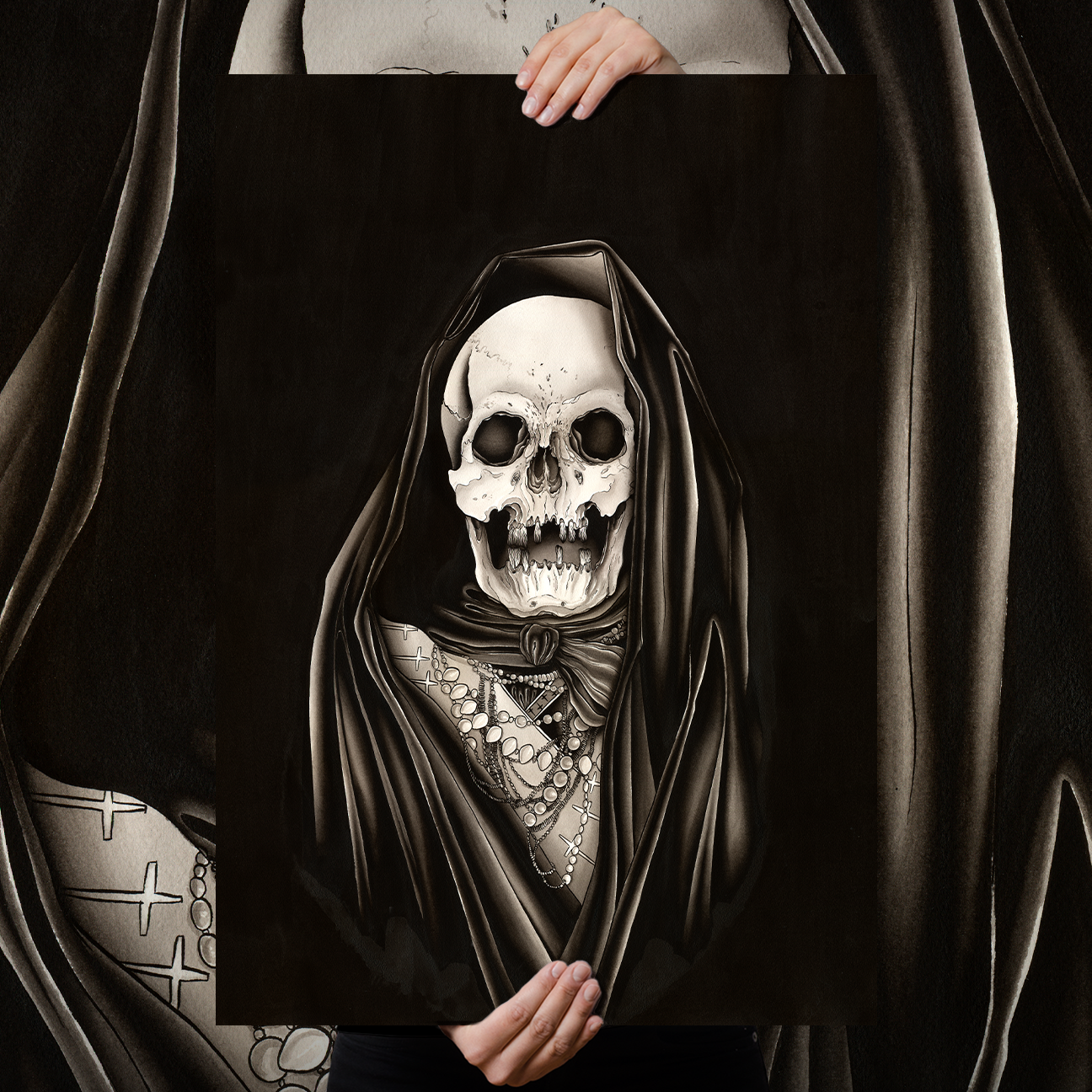Zac Scheinbaum "Sante Muerte" Giclee Print